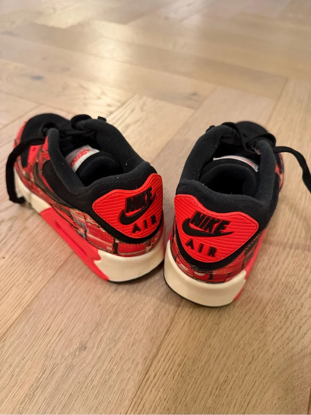 Nike Red & Black Graphic Air Max Sneakers